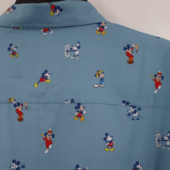 RSVLTS Shirt Mens 2XL Disney Spicy Mickey Mouse limited Short Sleeve Button Down - Picture 10 of 16